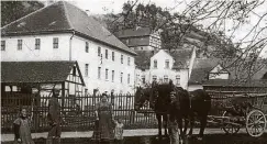  ?? FOTO: ARCHIV STEINERMÜH­LE ?? Historisch­e Ansicht der Waltersdor­fer Mühle, entstanden vor 1913.