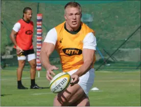  ?? Picture: SYDNEY MAHLANGU, BACKPAGEPI­X ?? LET’S PLAY, BOYS: Pieter-Steph du Toit will give Robbie Fleck’s side a boost this weekend when they take on the Blues at Newlands.