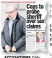  ??  ?? ACCUSATION­S Daily Record story on Brown