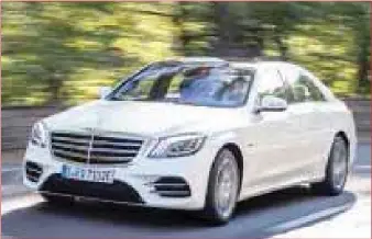  ??  ?? Mercedes-Benz S-Class Hybrid