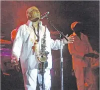  ?? JOE GILL/THE EXPRESS-TIMES VIA AP ?? Dennis Thomas performs with the band Kool and the Gang in Bethlehem, Pa., in 2008.