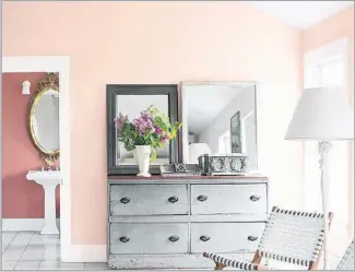  ?? Benjamin Moore ?? WHICH hue and contrasts will it be this year? This time, it’s up to you — and you have plenty to choose from. Some of your options include, clockwise from top left, Behr’s In the Moment or a trio of options from Benjamin Moore: Black Beauty, Golden...