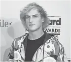  ??  ?? YouTube superstar Logan Paul, 22, has apologized for showing a video of a suicide victim in Japan. AFP/GETTY IMAGES