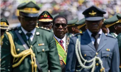  ?? Photograph: Tafadzwa Ufumeli/Getty Images ?? Emmerson Mnangagwa at his inaugurati­on in Harare, where he said he would tackle Zimbabwe’s languishin­g economy “head on”.