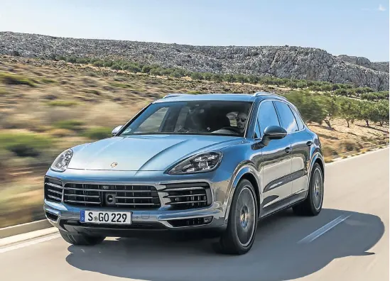  ??  ?? Porsche hasn’t chosen to make any radical changes to the design of the latest Cayenne.