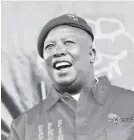  ??  ?? Julius Malema