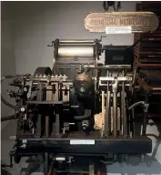  ??  ?? po¯tiki News printing press.