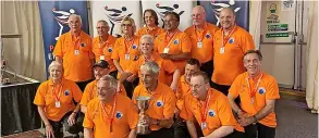  ??  ?? City of Bath Petanque Club players helped the Great Western Region achieve promotion from Division Two at the Inter-regional Championsh­ips