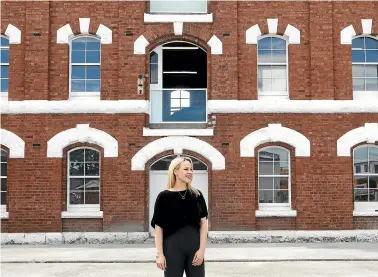  ?? JOSEPH JOHNSON/ STUFF ?? Musician Sacha Vee is taking up space in the 1886 heritage building for her new music academy.