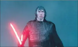  ?? Lucasfilm Ltd. ?? KYLO REN faces his villainous destiny in J.J. Abrams’ finale to the “Star Wars” trilogy as he continues his push to drive his nemesis Rey to the Dark Side.