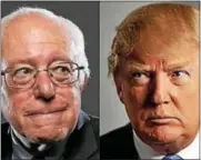  ??  ?? Bernie Sanders vs. Donald Trump.