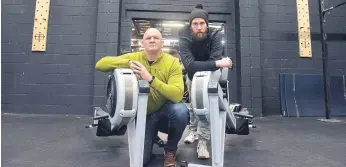  ?? ?? Dave and 2B-FIT gym owner Stephen Brewis. The gym will be hosting a 24-hour fundraiser.