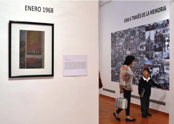  ??  ?? Exposición fotográfic­a “1968 a través de la memoria”.