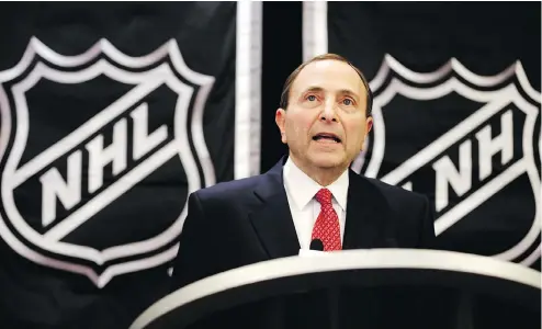  ?? FRANK FRANKLIN II / THE ASSOCIATED PRESS FILES ?? Under Gary Bettman, the National Hockey League has become a multi-billion dollar business, a far cry from when he took the helm in 1992.