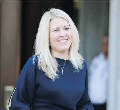  ?? ADRIAN WYLD/ THE CANADIAN PRESS ?? Conservati­ve MP and junior cabinet minister Michelle Rempel of Calgary is often mentioned as a rising star in the party, although a leadership run in the near future would be a long shot, writes Michael den Tandt.