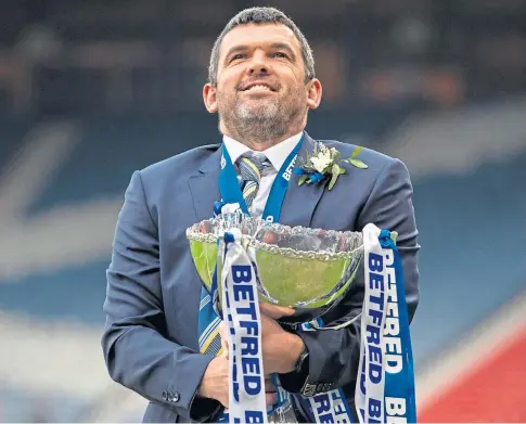  ??  ?? MAN WITH A PLAN: Cupwinning St Johnstone boss Callum Davidson is already planning for next season so that the Perth men get off to a better start in the league than they did this time around.