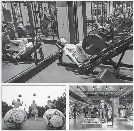  ?? PROVIDED TO CHINA DAILY ?? Rising participat­ion levels in sports in China are driving huge demand for fitness equipment, gear and services.