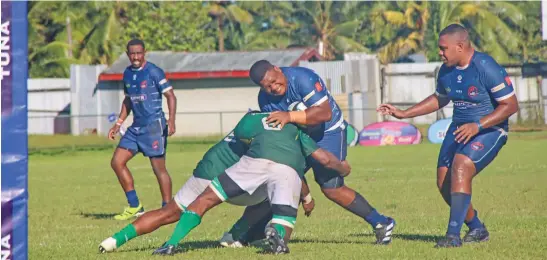  ?? Photo: Ioane Asioli ?? Action from the Tailevu and Nadi match at Ratu Cakobau Park, Nausori on April 13, 2024.