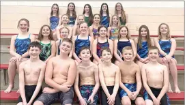  ?? Photo submitted ?? YMCA Blue Tide swimmers competed at WPA Silver Districts in Hollidaysb­urg this past weekend.