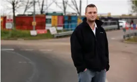  ?? Photograph: Dimitris Legakis/Athena Pictures ?? James Howells at the Newport landfill site.