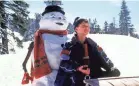  ?? SUZANNE HANOVER/WARNER BROS. PICTURES ?? Charlie Frost (Joseph Cross) sleds with his snowman dad in “Jack Frost.”