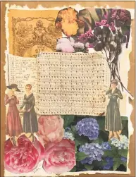  ?? Susan McHale / Contribute­d photo ?? This is an example of Dana's collage artwork, called 'Women's Work.'