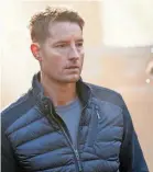  ?? PROVIDED BY MICHAEL COURTNEY/CBS ?? Justin Hartley stars in “Tracker.”