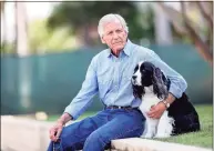  ?? Gary Coronado / TNS ?? Len Maisch, 85, with Sophie, a 7-year-old springer spaniel, at the Kensington health care facility in Redondo Beach, Calif. After being locked inside nursing homes for nearly a year with no visitors, some residents and families say the loneliness and separation has been worse than the threat of COVID-19.