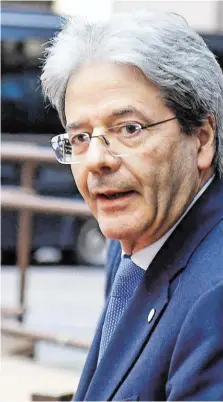  ?? BILD: SN/APA/AFP/OIKONOMOU ?? Ohne Geschrei und sachlich: So regiert Paolo Gentiloni. Das macht ihn in Italien beliebt – und ebenso bei der EU in Brüssel.