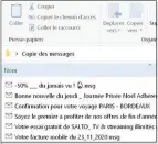  ??  ?? Les fichiers .msg peuvent être lus dans la plupart des clients de messagerie.