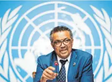  ?? FOTO: DPA ?? Tedros Adhanom Ghebreyesu­s, Generaldir­ektor der Weltgesund­heitsorgan­isation (WHO), ist überzeugt: Wenn sich Malaria in einem Land ausrotten lässt, ist das überall möglich.