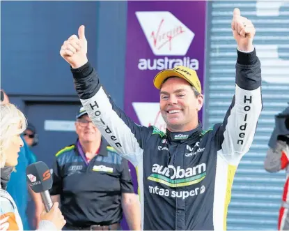  ?? Photo / Getty Images ?? Craig Lowndes has ended his fulltime Supercars career with his seventh win at Bathurst.