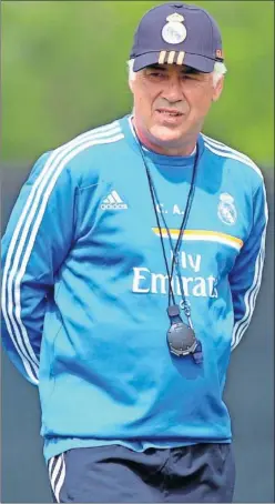  ??  ?? Ancelotti, en su primera etapa en el Madrid.