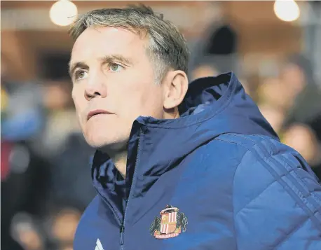  ??  ?? Sunderland manager Phil Parkinson.