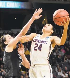  ?? John Carl D'Annibale / Albany Times Union ?? Could UConn senior Napheesa Collier see time at center this season?