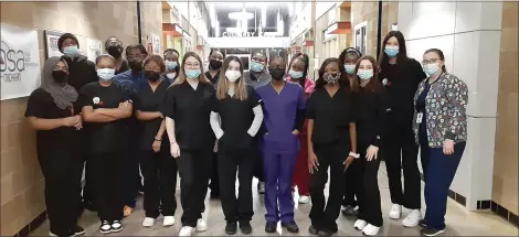  ?? SUBMITTED PHOTO ?? Dental Assisting Instructor, Jamie Lipiec, with her Dental students.