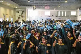  ??  ?? A total of 2,322 graduates received their scrolls during the convocatio­n ceremony held at Limkokwing University Botswana.