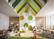  ?? CANARY COMMONS IMAGES ?? The Children’s Playroom will be a bright, creative and interactiv­e space for young residents in the Canary District.