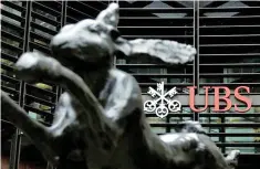  ??  ?? The offices of Swiss bank UBS are seen in the financial district of the City of London, Britain. — Reuters photo