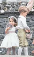  ?? FOTO: DPA ?? Niedlicher Nachwuchs: Prinzessin Charlotte und Prinz George werden als Brautjungf­er und Pagenjunge bei der Hochzeit von Prinz Harry und Meghan Markle dabei sein.