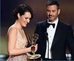  ??  ?? Phoebe Waller-bridge was a surprise winner at the Emmys