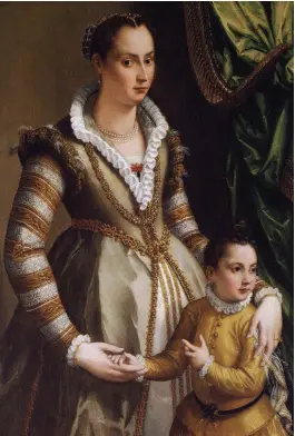  ?? ?? Isabella de Medici Orsini with her son Virginio by Allesandro Allori