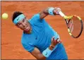  ??  ?? POWER PLAY: Nadal had no trouble easing past Gasquet