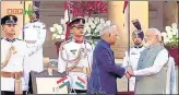  ?? TWITTER ?? A video grab of the PM’S oath ceremony on May 30, 2019. n