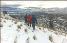  ?? J.P. SQUIRE/The Okanagan Sunday ?? Knox Mountain Park in Kelowna's North End provides incredible panoramas of the city below when hiking the Apex Trail up to the first lookout, above, and then up to the Apex Lookout at the summit.