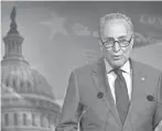  ?? MANUEL BALCE CENETA/AP ?? Senate Minority Leader Chuck Schumer says the pandemic has exposed even more the country’s structural racism.