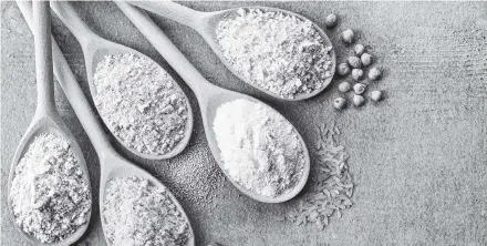  ?? 123RF ?? There are various gluten-free options for flour that can be incorporat­ed into any diet, such as almond, cashew and rice flour.