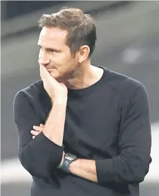  ?? — AFP file photo ?? Lampard reacts during the English League Cup fourth round match between Tottenham Hotspur and Chelsea at Tottenham Hotspur Stadium in London.