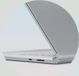  ??  ?? The Surface Book 3 certainly isn’t lacking in energy: it packs not one but two batteries, one in each of its halves. And with the whopping 127W charger that comes with the 15-inch model, it’ll be easy to keep this bad boy juiced up.