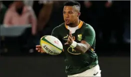  ?? ?? Springbok flyhalf Elton Jantjies